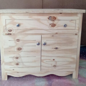 Mesa principal plegable en pino